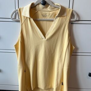 Athleta Women's Yellow Sleeveless Top